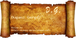 Dugasz Gergő névjegykártya